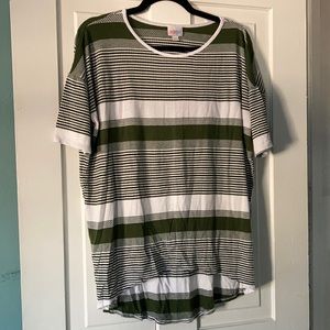 —XXS Green LuLaRoe Irma Tunic